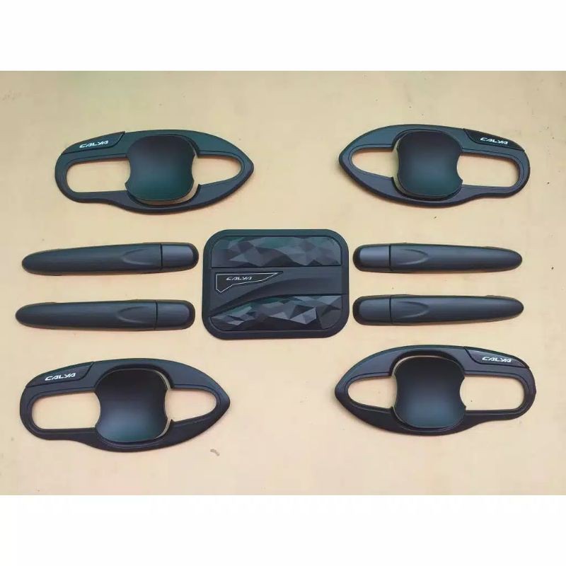 Outer handle tank cover bensin Toyota calya Sigra Hitam doff