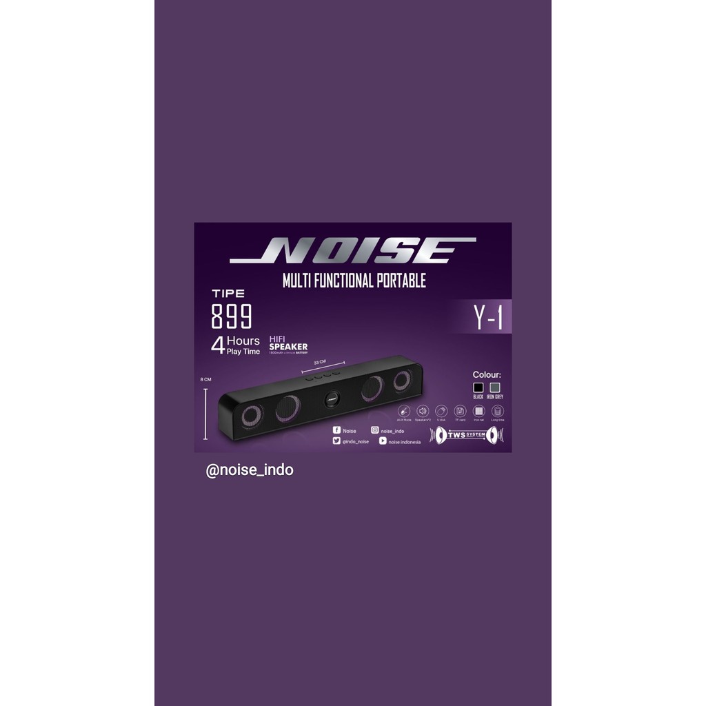 SPEAKER PORTABLE BLUETOOTH NOISE 899 Y-1