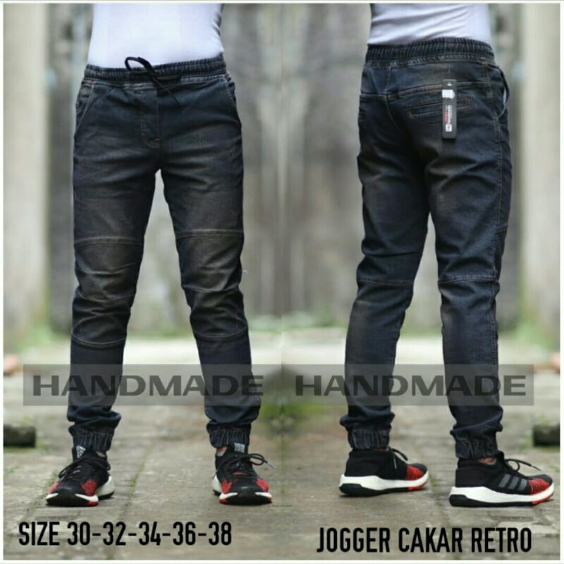 Celana Panjang Jeans Jogger Cakar Celana Pria