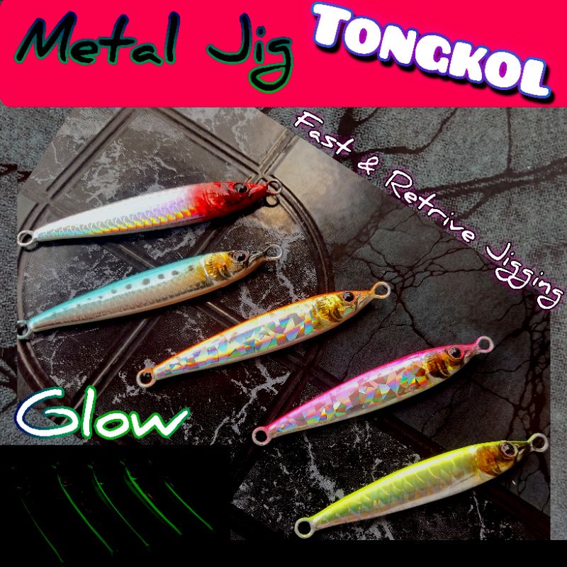Umpan Metal Jig Tongkol 40gr Glow In The Dark Perut