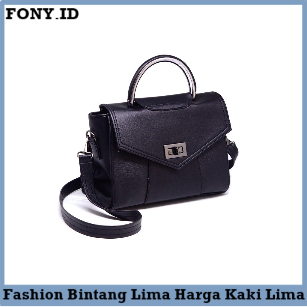 ( Terlaris ) Tas Korea Viona BN (black nickle) Slingbag Shopee Indonesia