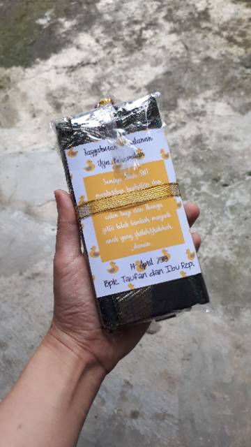 Tambahan Kartu Ucapan Custom / Sisipan Alquran Saku ucapan Terima Kasih Mengenang Tahlil Tasyakuran