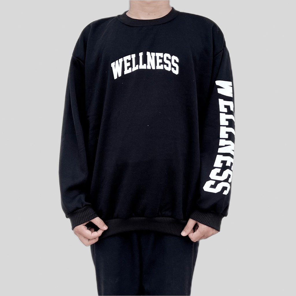 WELLNESS SWEATER OVERSIZE PRIA SWITER CREWNECK WANITA