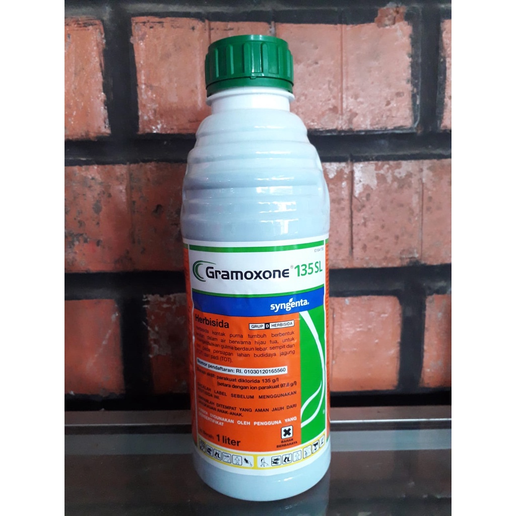 Herbisida Gramoxon 135 SL - 1 Liter  Obat Pembasmi Rumput Liar, Gulma Berdaun Lebar