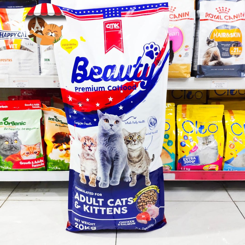 Makanan Anak Kucing Kitten - Beauty Premium Cat Food 20kg | Shopee