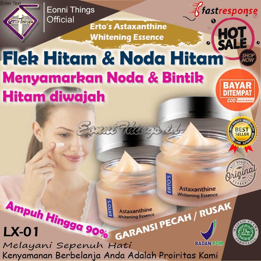 Krim Cream Pemutih Wajah Flek Noda Hitam Anti Aging Penuaan Dini Whitening Brightening Essence Skinc