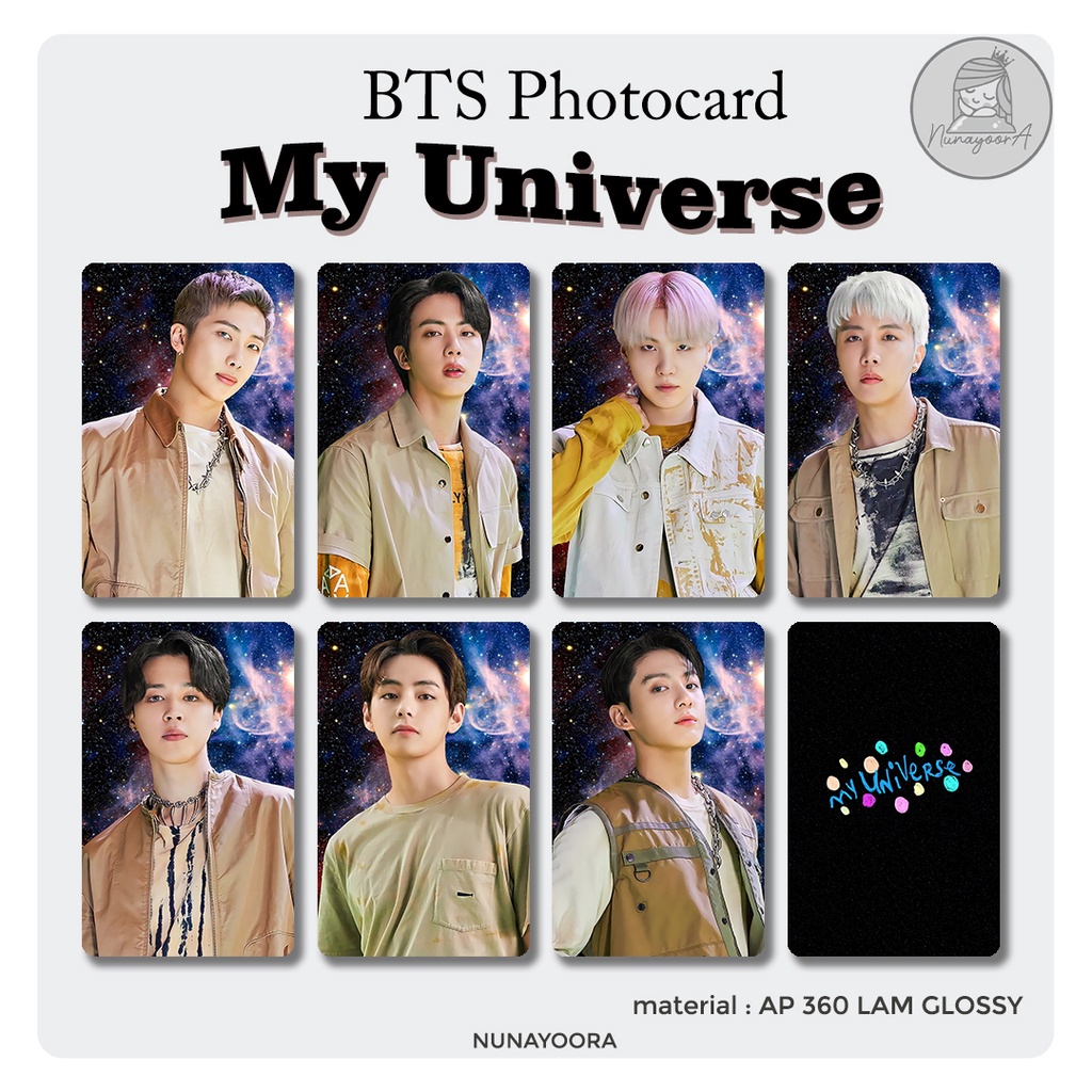 BTS MY UNIVERSE PHOTOCARD