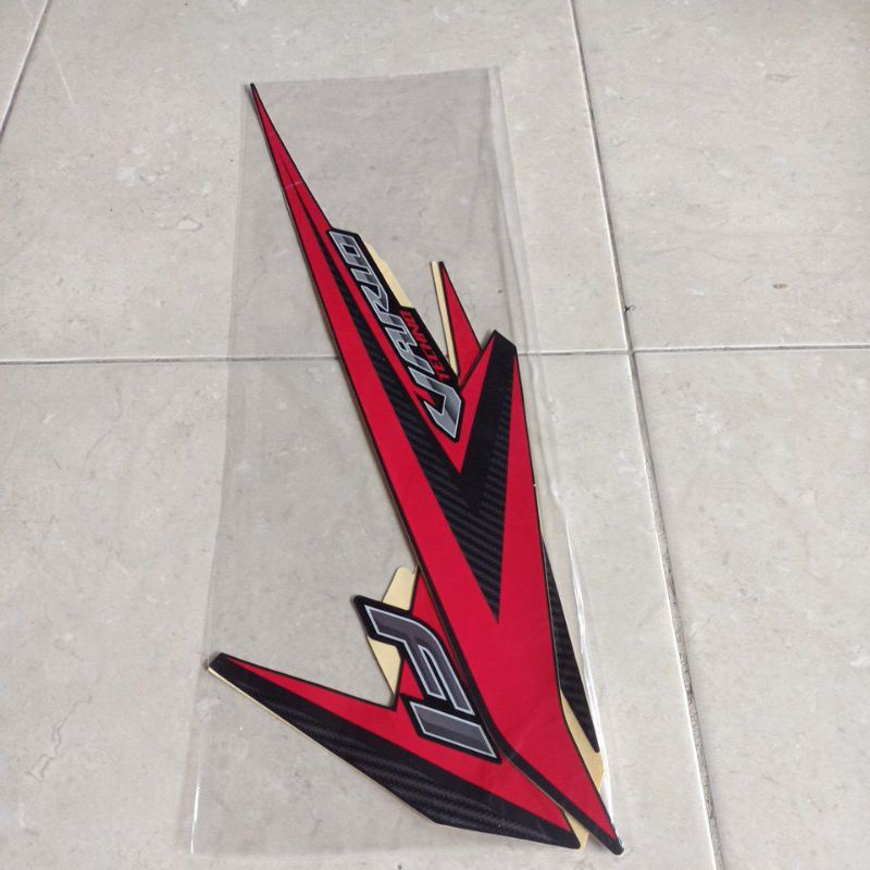 striping stiker les body Vario techno 125 LED 2015 hitam bahan original