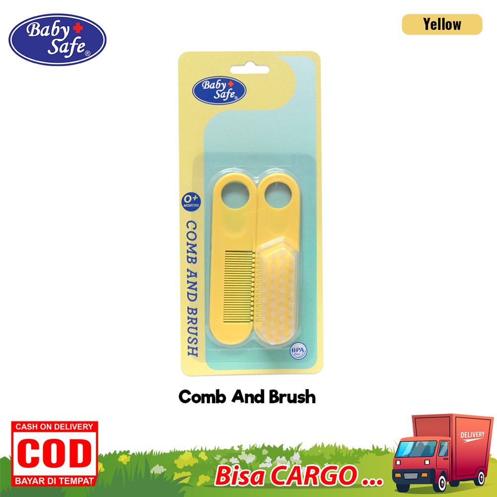 Baby Safe Baby Comb And Brush Baby Safe Sisir Bayi ( BD195 )