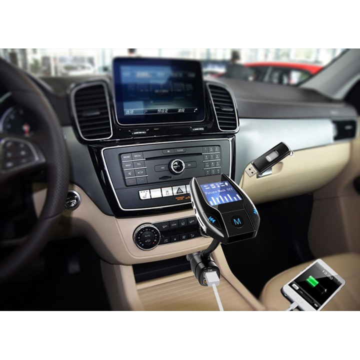 FM35S Qualcomm QC 3.0 Bluetooth Car Radio Transmitter Hands-Free