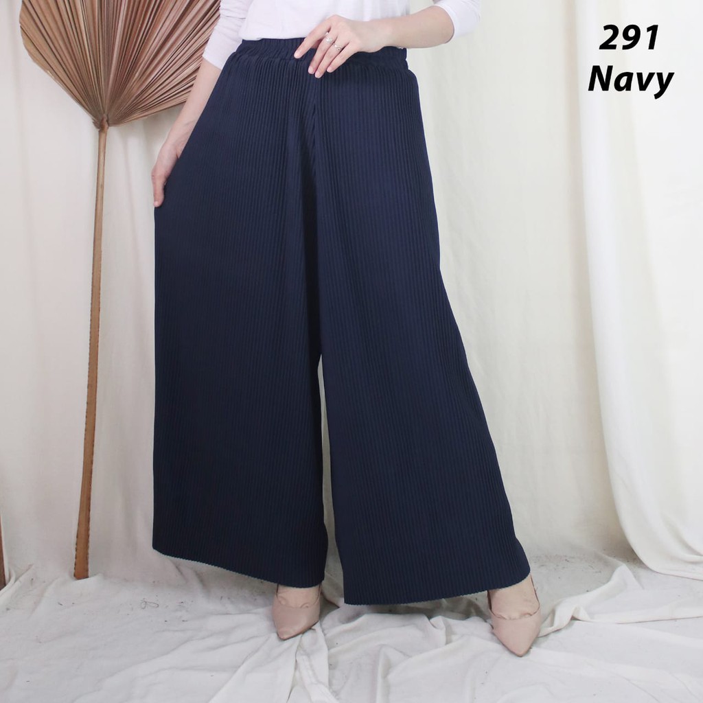 KULOT PLISKET CELANA PLISKET 291 PLEATS PANT KULOT PRISKET KULOT PANJANG PLISKET REMPEL FLOWY