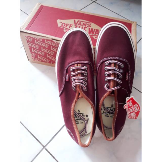 Vans California Maroon Burgundy Original
