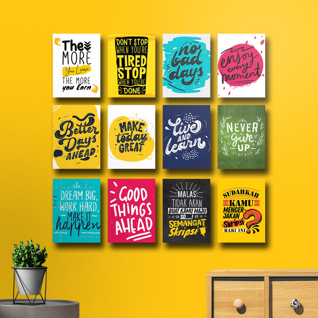 wall decor pajangan dinding kamar rumah hiasan dinding quote motivasi tulisan motivasi