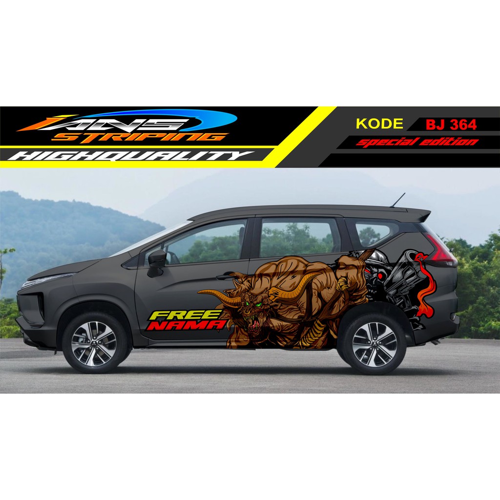 DECAL STIKER MOBIL X PANDER / STICKER MOBIL / VARIASI STIKER MOBIL INNOVA, RUSH, TERIOS, AVANZA