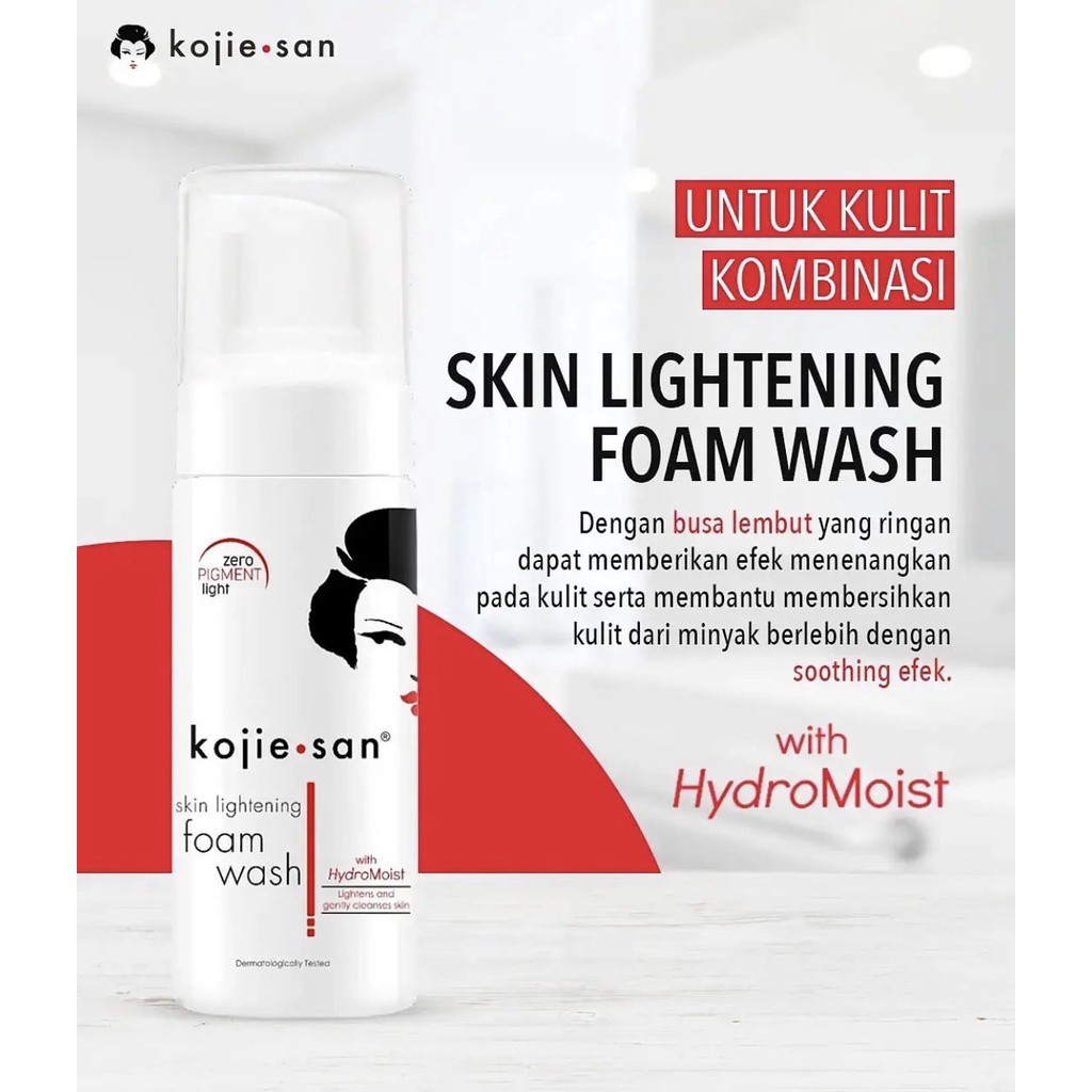 KOJIE SAN Skin Lightening With Hydromoist Series | Foam Facial Wash | Cream | Toner