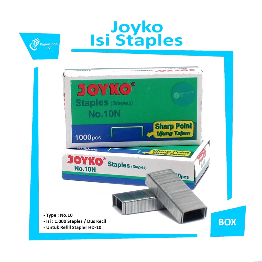 Jual Joyko Isi Staples No 10 Pack Shopee Indonesia