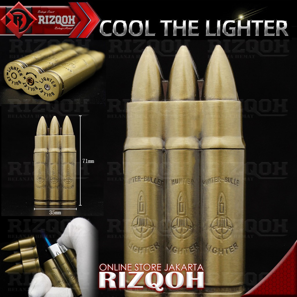 KOREK API GAS PELURU DEMPET TIGA