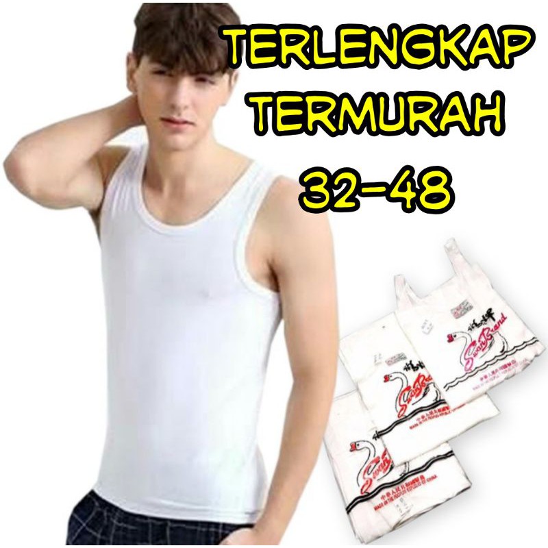 Kaos singlet Pria Swan Brand 34-48