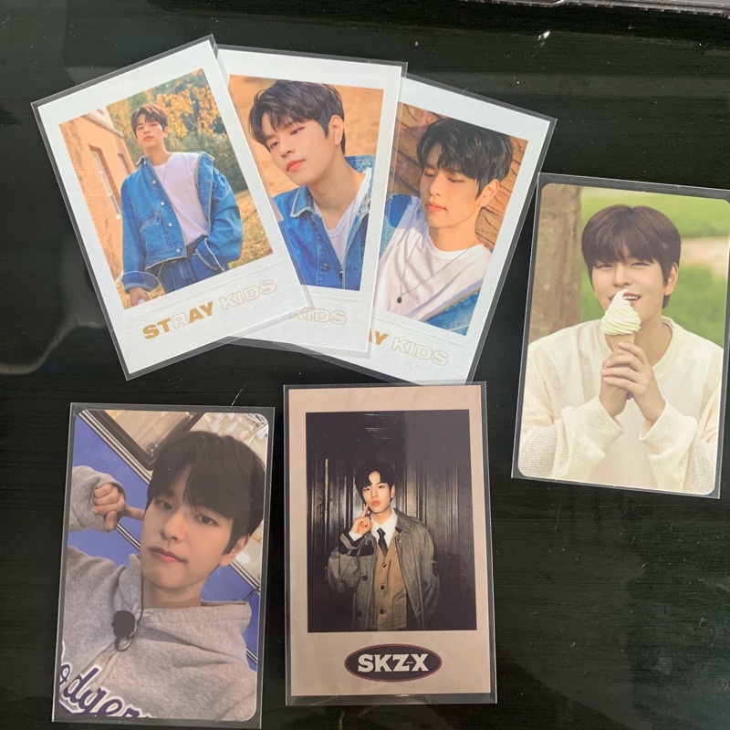 seungmin photocard (unlock polaroid set, skz-x polaroid, nacific, noeasy)