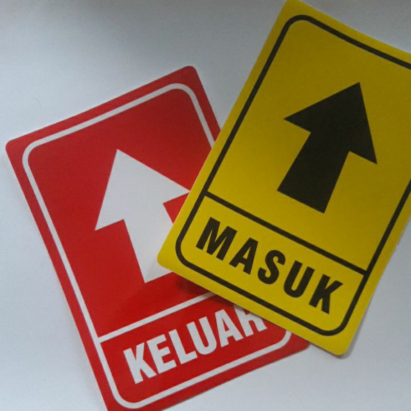 

Stiker Keluar Masuk