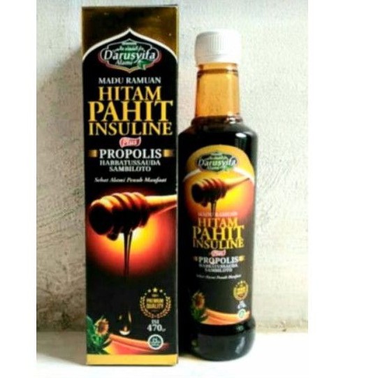 

madu hitam pahit insuline darusyifa herbal propolis habbatussauda