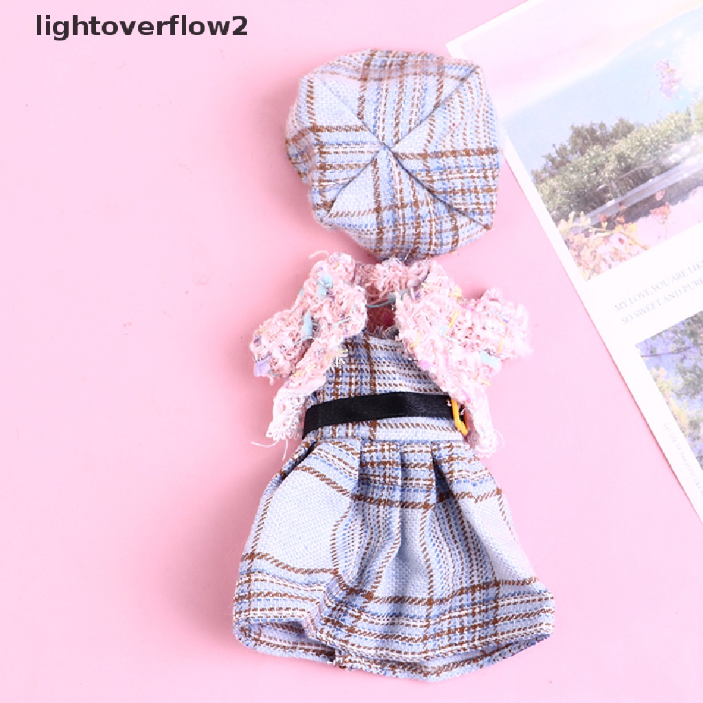 (lightoverflow2) Set Pakaian Boneka OB11 Ukuran 16-17cm 1 / 8 &quot;