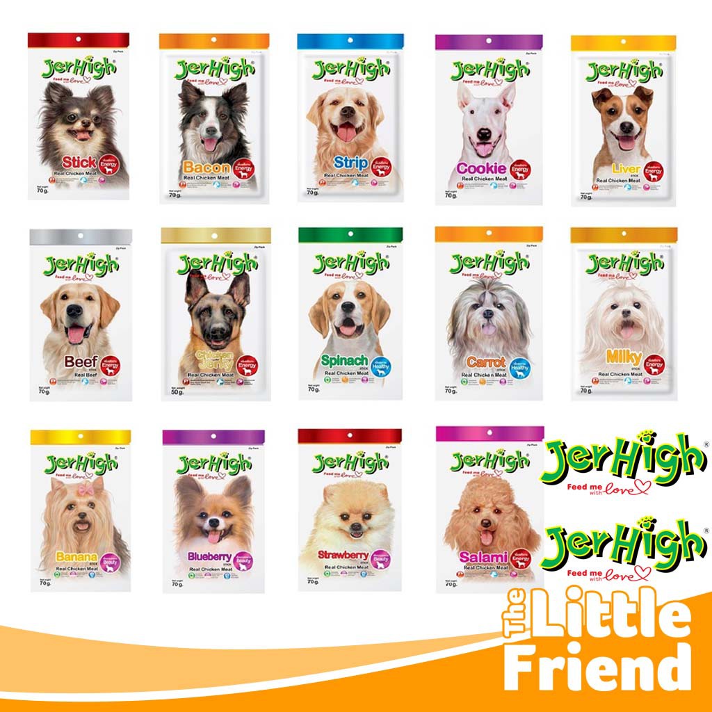 Jerhigh Cemilan / Snack Anjing Chicken Meat Harga Grosir Termurah Varian Rasa Grosir