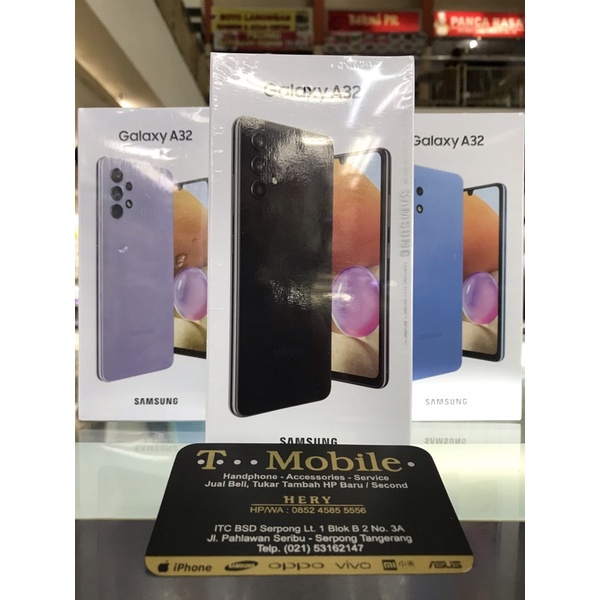 SAMSUNG Galaxy A32 4G RAM 6GB 128GB - VIOLET - BLUE - BLACK - WHITE - 64MP - HELIO G80 - 5000mAh - GRS RESMI SEIN