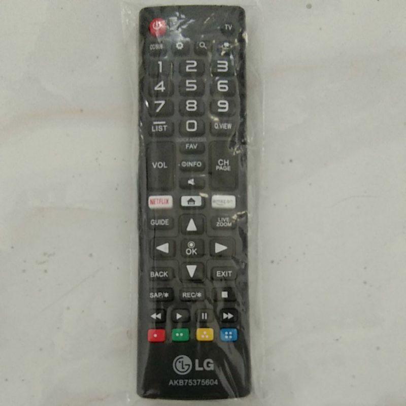 REMOT TV LG LED/LCD NETFLIK AMAZON AKB75375604