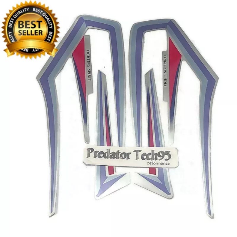 STIKER STRIPING LIS BODY RXKING RX KING 2001 SILVER