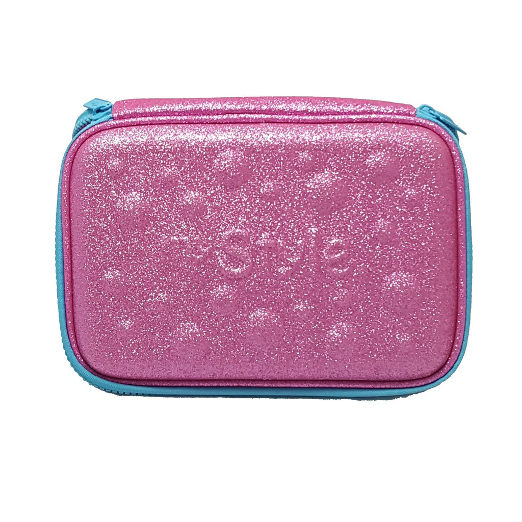 

MY STYLE TM 2119 Pink Glitter Bubble Hardtop Pencil Case