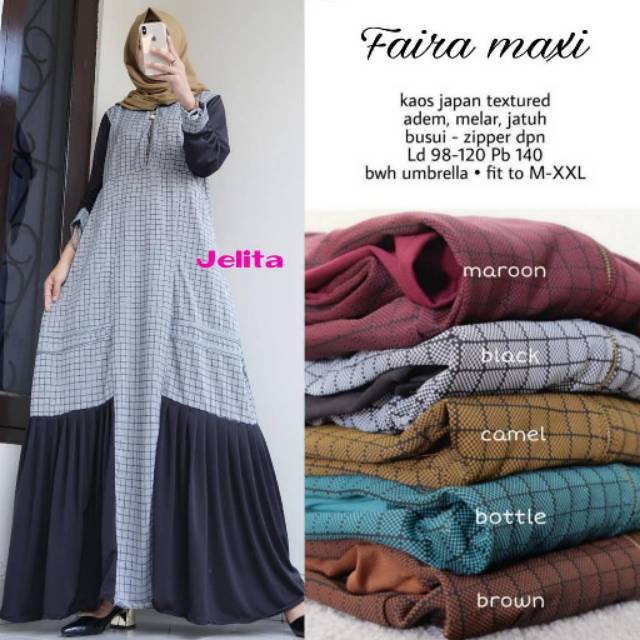 Gamis Faira Maxi by Jelita