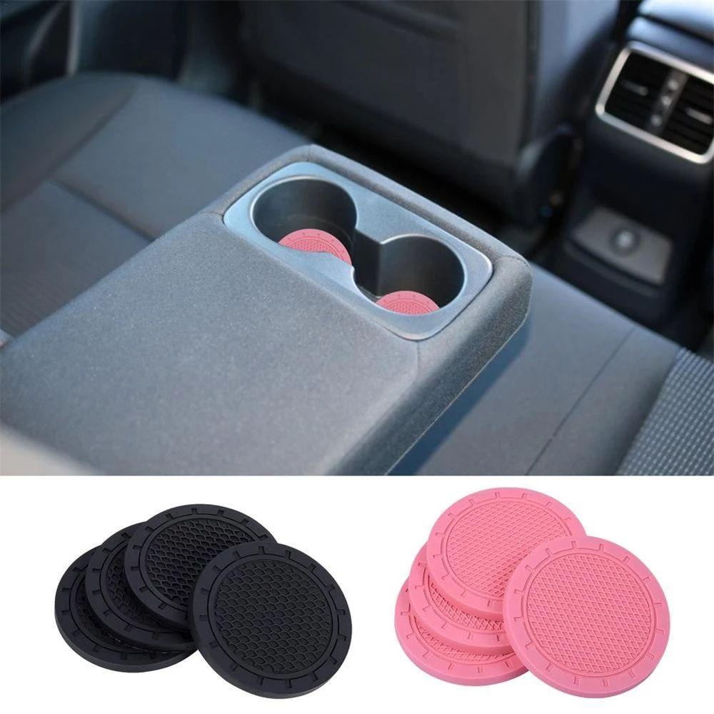 Lanfy Alas Gelas Mobil Anti Slip PVC Dekorasi Interior Aksesori Interior Kendaraan Water Cup Holder Styling Accessories Tatakan Gelas Mobil