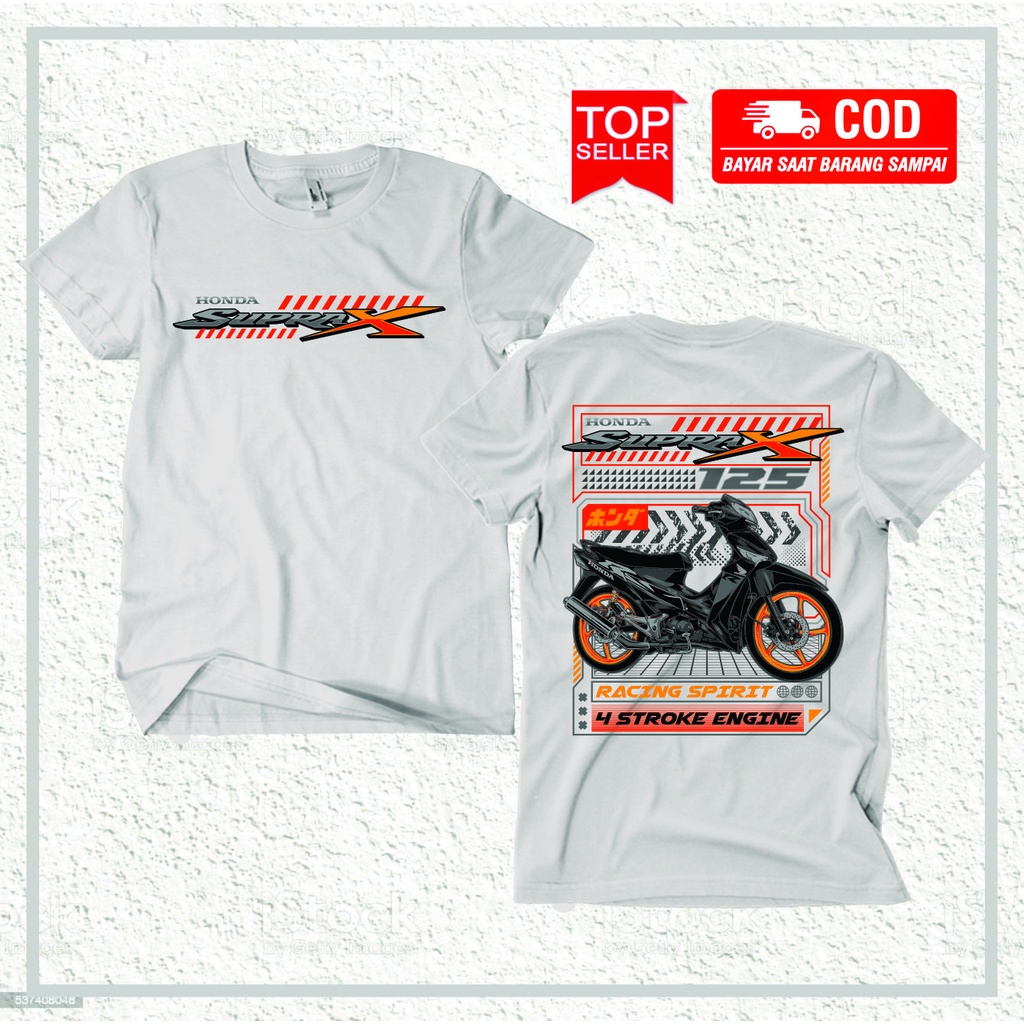 KAOS PRIA HONDA SUPRA X - KAOS RACING ORIGINAL - KAOS DISTRO TERBARU - KAOS PRIA DISTRO