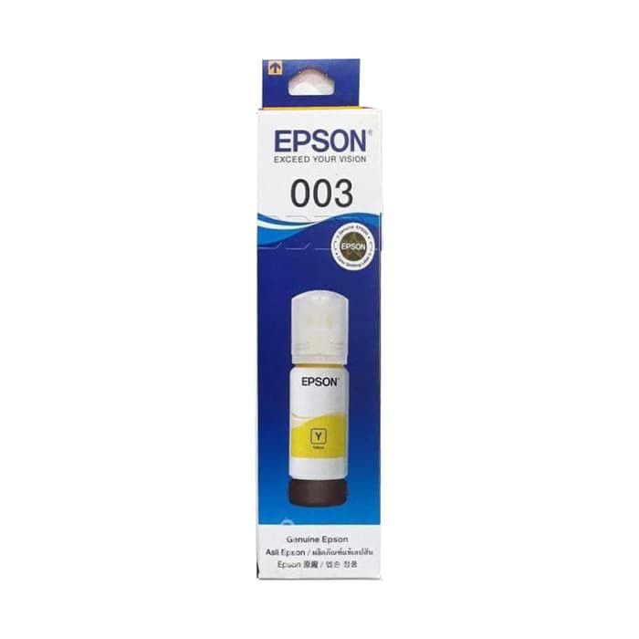 TINTA EPSON ECO 003 BLACK, CYAN, MAGENTA, YELLOW RESMI ORIGINAL INK ORI