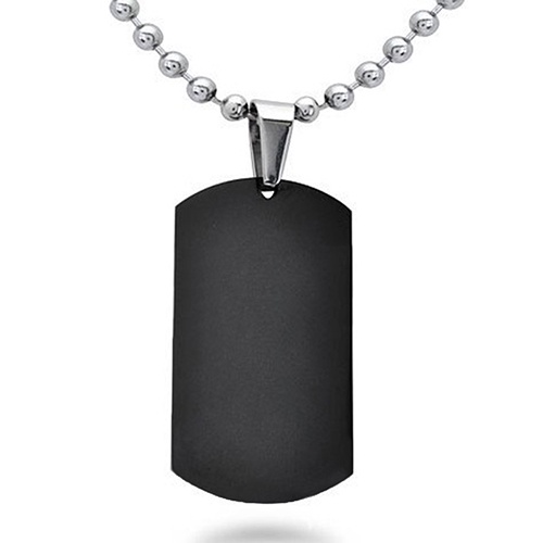 Hu Hu Hu Hu Hu Alat Bantu Pasang Kacamata♡ Kalung Bentuk Persegi Panjang Bahan Stainless Steel 316L Gaya Punk Untuk Pria Dan Wanita