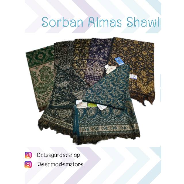 SORBAN ALMAS PREMIUM RIDA ALMAS SORBAN BATIK TENUN