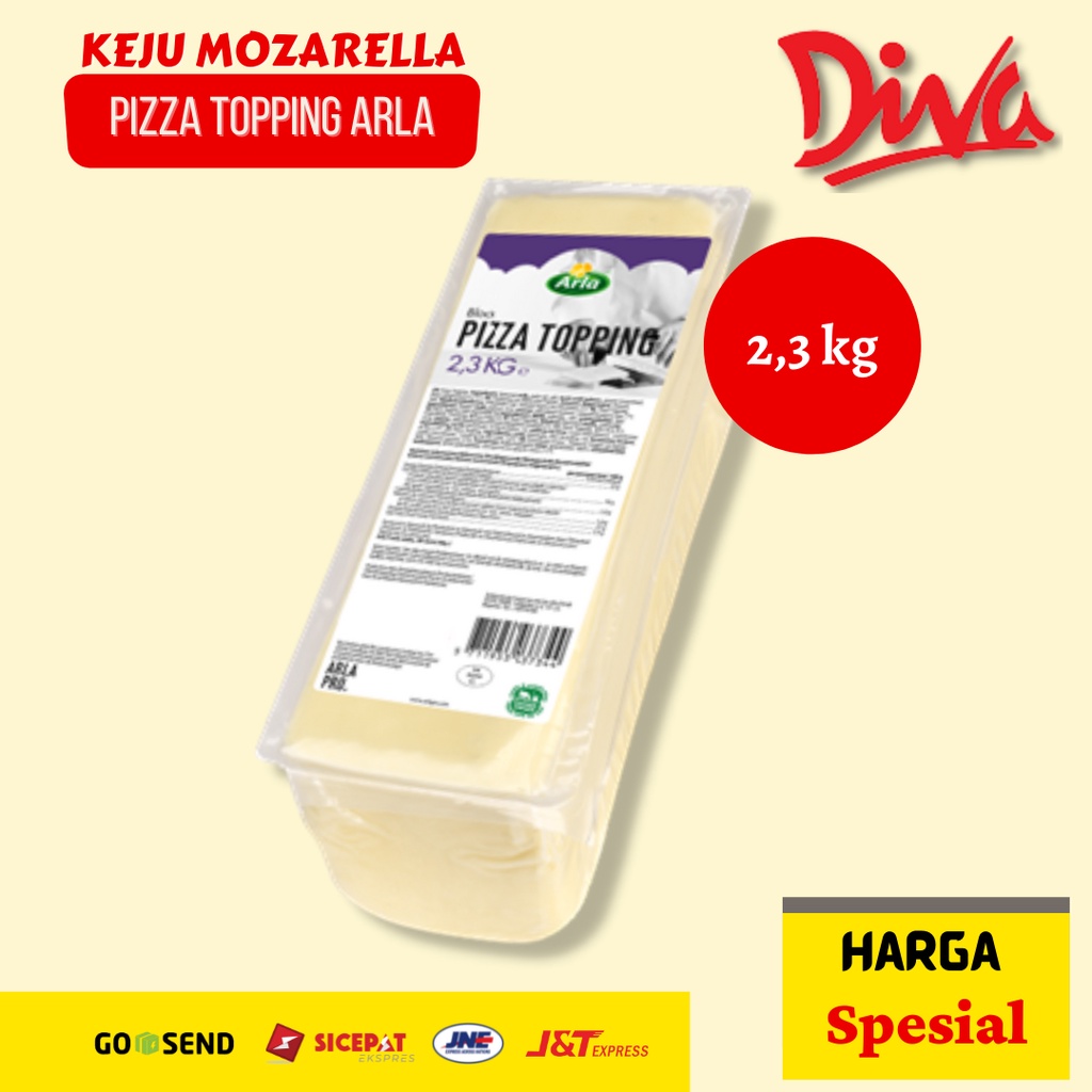 

[2,3 kg] Keju Mozarella Pizza Topping Arla / Keju Piza Premium