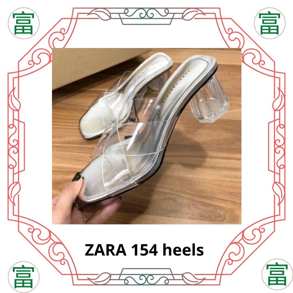 Sepatu wanita zara 154 heels kaca