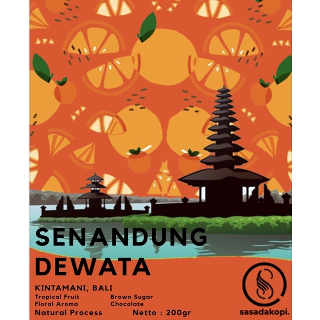 

Biji Kopi Arabika Natural Senandung Dewata Kintamani Bali 200gr