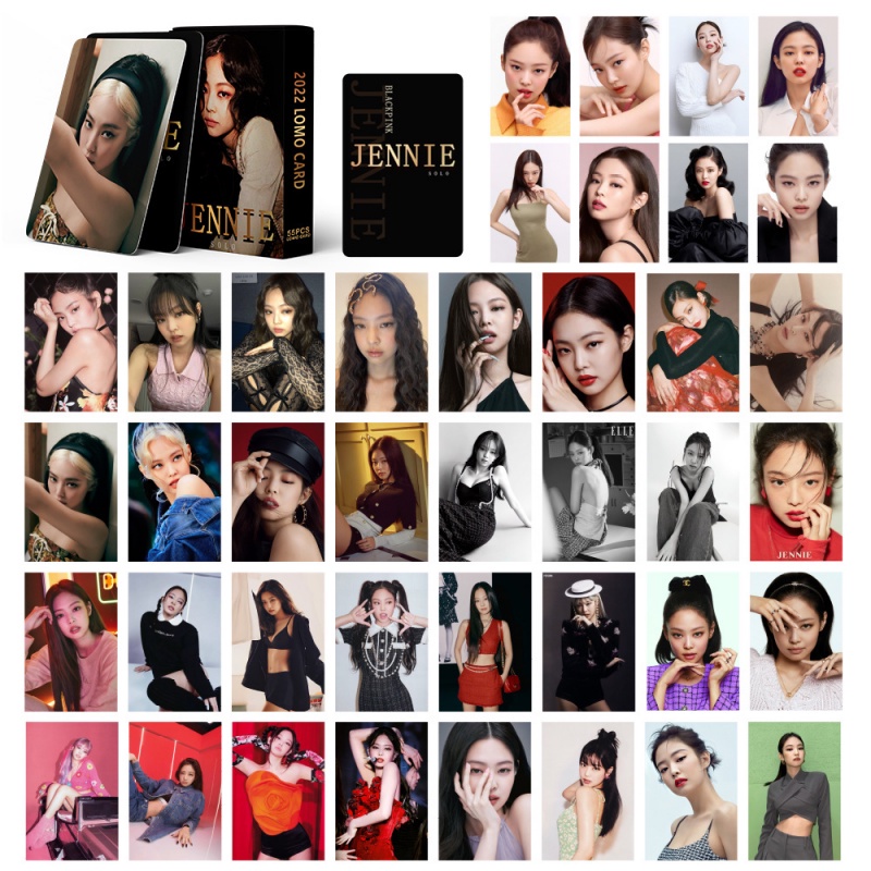 54pcs Kartu Lomo Foto Kpop JENNIE Album 2022 SOLO