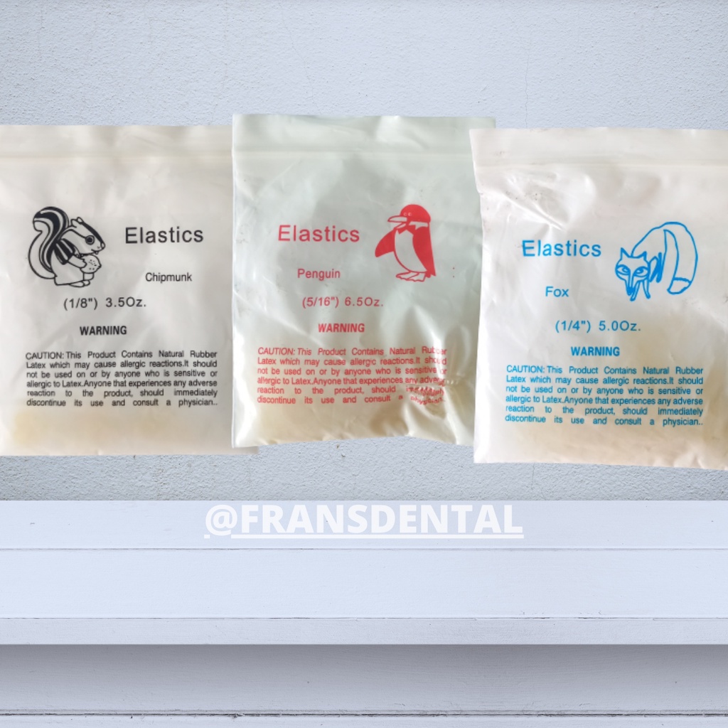 Karet elastik gigi ortho behel dental rubber band elastis karet elastic oz kawat gigi renggang brace