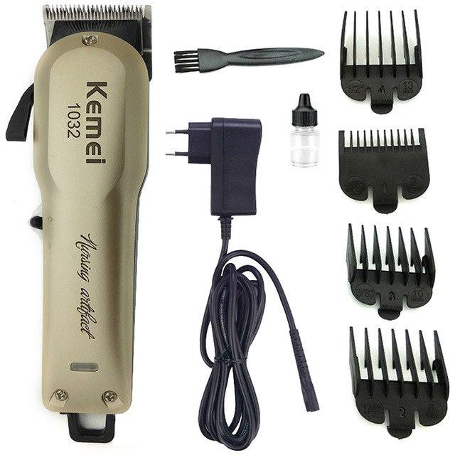 Kemei KM-1032 Rechargable Adjustable Cordless Electric Hair Beard Trimmer Clipper