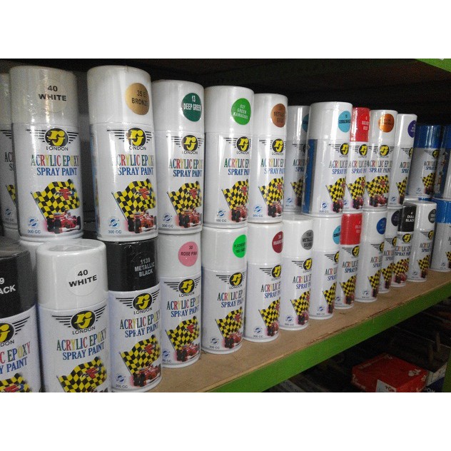 

Cat Semprot RJ London Semua Warna Solid / Metalic Colour 300cc