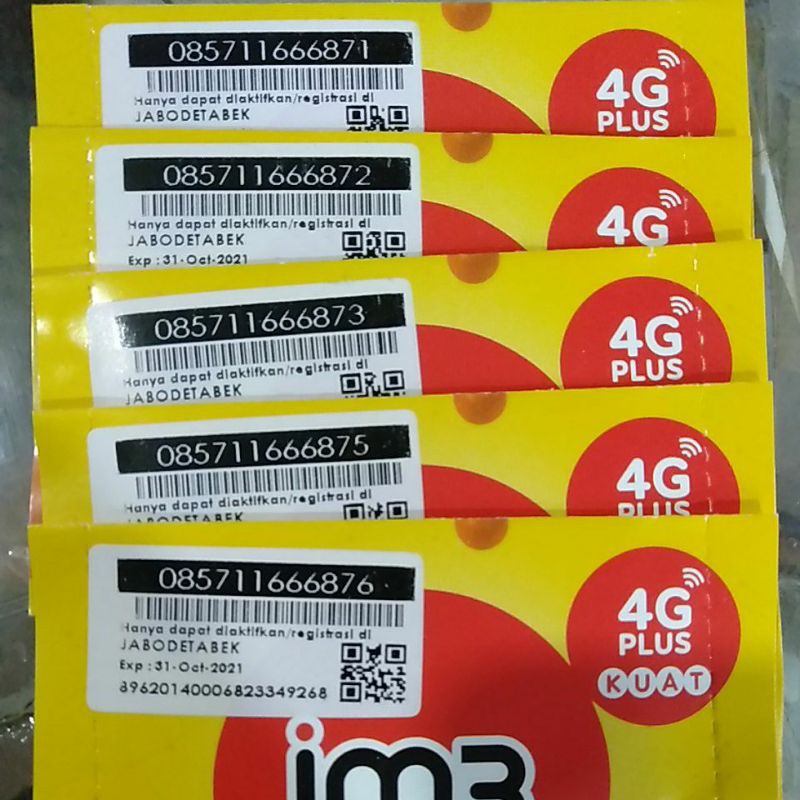 Nomor cantik IM3 triple tengah 6