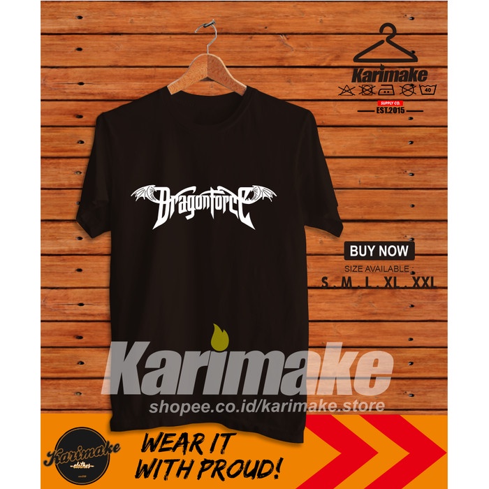 Kaos Baju Band DragonForce Kaos Musik