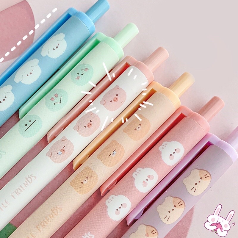 [READY STOCK BISA COD] CUTE PEN GEL RETRACTABLE PULPEN MEKANIK TINTA HITAM LUCU KARAKTER KARTUN HEWAN FANCY ANAK PEREMPUAN KAWAII DEKORASI AESTHETIC GAYA REMAJA SEKOLAH KOREA MURAH VIRAL UNIK IMUT IMPOR BERKUALITAS REFILL SIMPLE ANIME CETEK WARNA PINK