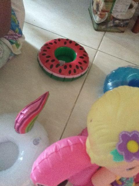 Cup Holder Float Semangka / Ban Gelas / Pelampung Gelas