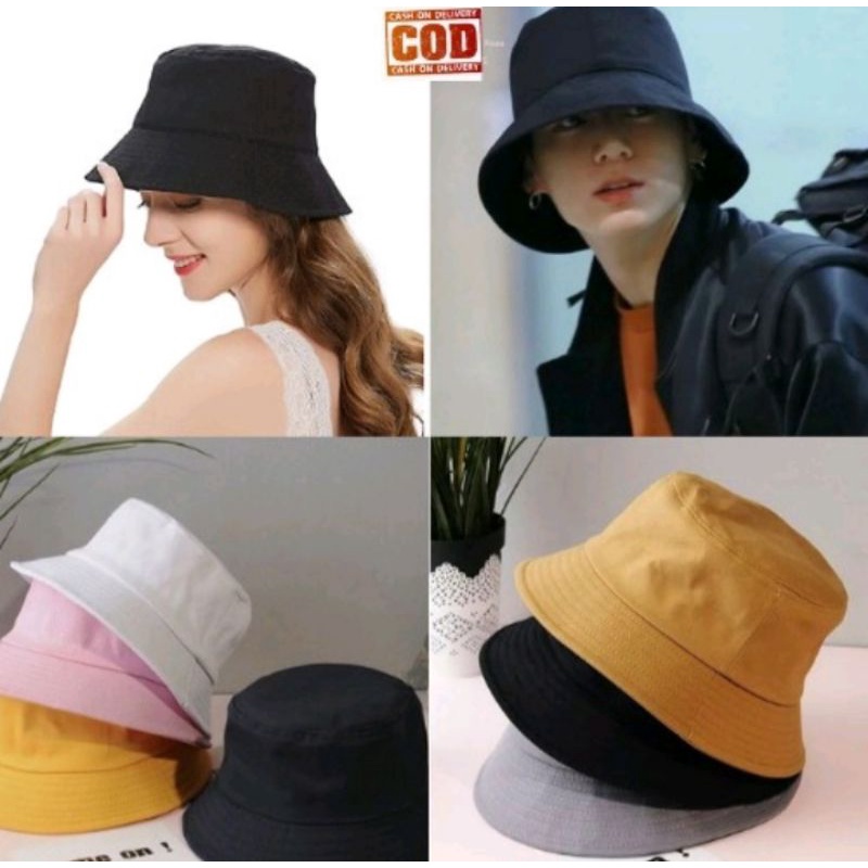 [PART 1] COD Topi Baseball Sport  Bordir / Topi Bucket Polos Pria / Wanita Distro Korea-5
