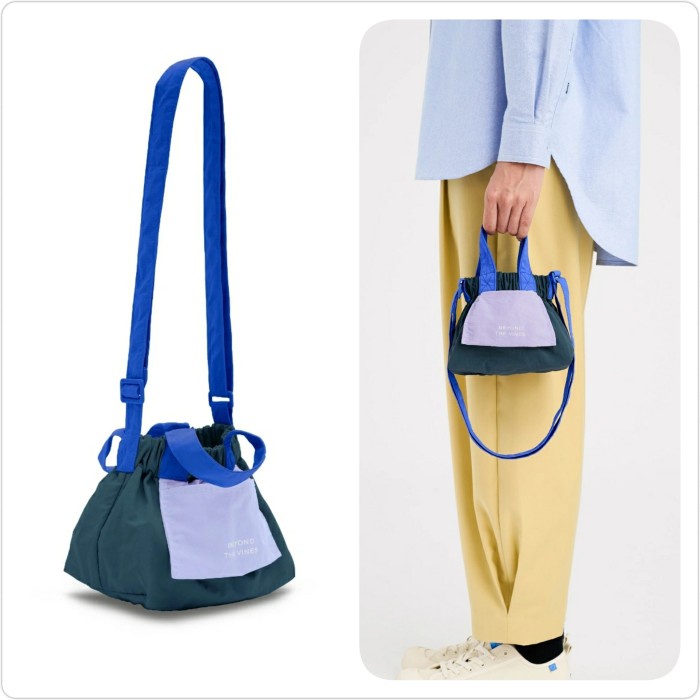 BTV Beyond The Vines Colourblock Micro Dumpling Bag